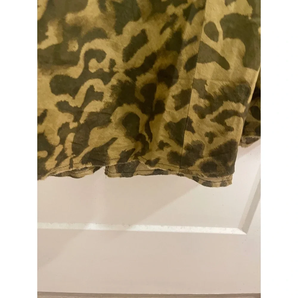 Mobwife Chic Cotton V Neck Sundress Wedding Guest Cocktail Animal Print - Picture 7 of 9